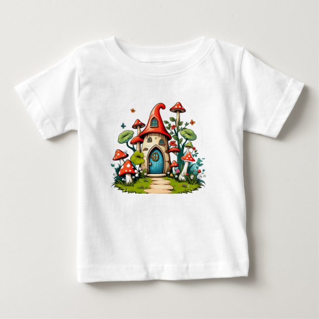 Camiseta De Bebé Escenario de Jardín caprichoso (Anverso)