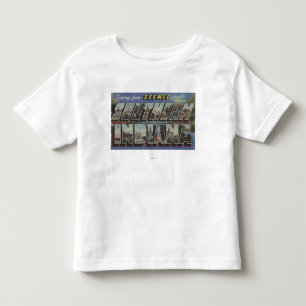 Camiseta De Bebé Escenas grandes de la letra de Indiana