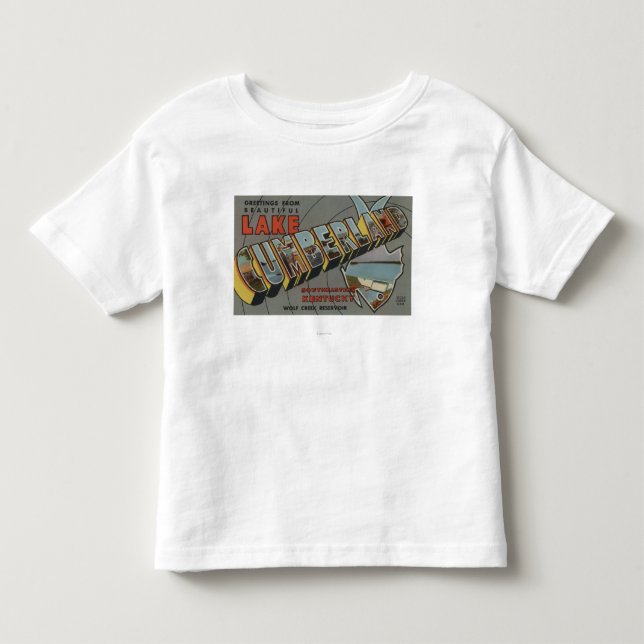 Camiseta De Bebé Escenas grandes de la letra - lago el Cumberland, (Anverso)