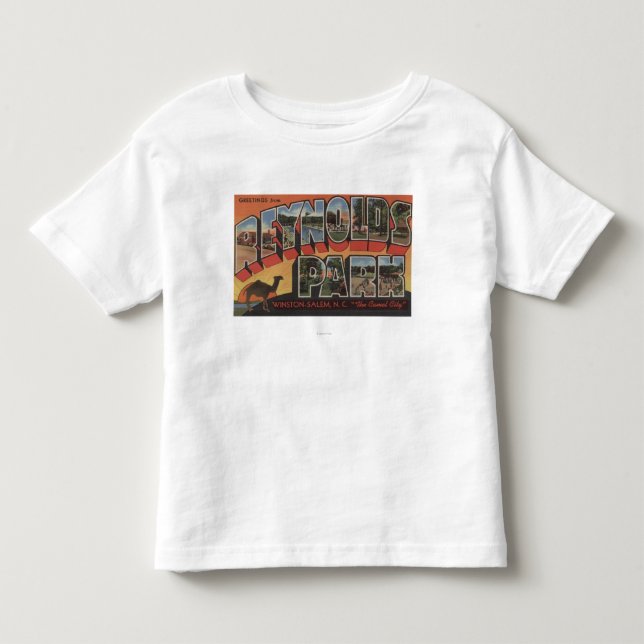 Camiseta De Bebé Escenas grandes de la letra - parque de Reynolds, (Anverso)