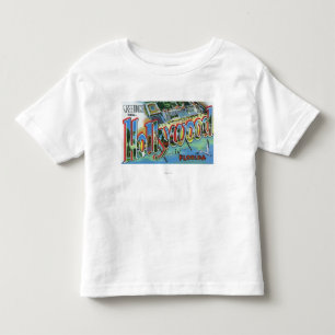 Camiseta De Bebé Escenas grandes de la letra, saludos a partir del