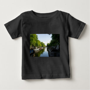 Camiseta De Bebé Escénico Amsterdam Holanda Canal y Casetas Flotant
