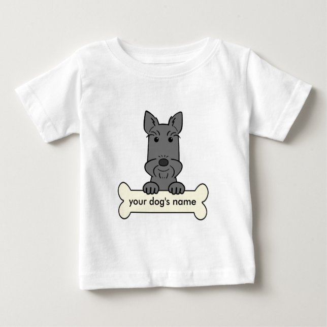 Camiseta De Bebé Escocés personalizado Terrier (Anverso)