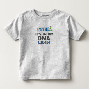 Camiseta De Bebé Escocia es mi regalo de herencia escocesa DNA