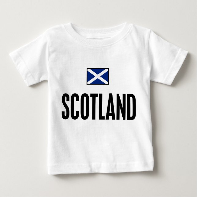 Camiseta De Bebé Escocia intrépida (Anverso)