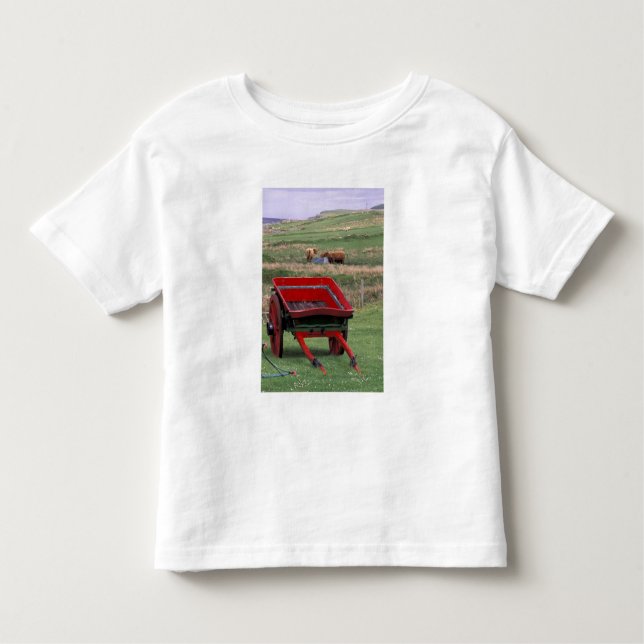 Camiseta De Bebé Escocia, Isla de Skye, Kilmuir. Animales de granja (Anverso)