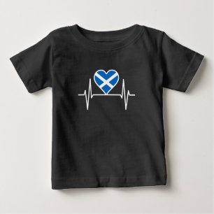Camiseta De Bebé Escocia: latido de la bandera de Escocia