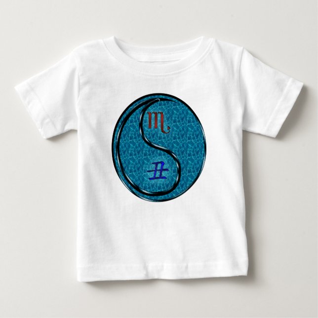Camiseta De Bebé Escorpio & Buey de Agua (Anverso)