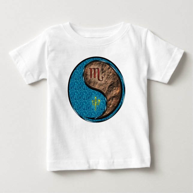 Camiseta De Bebé Escorpio y Mono de Tierra (Anverso)