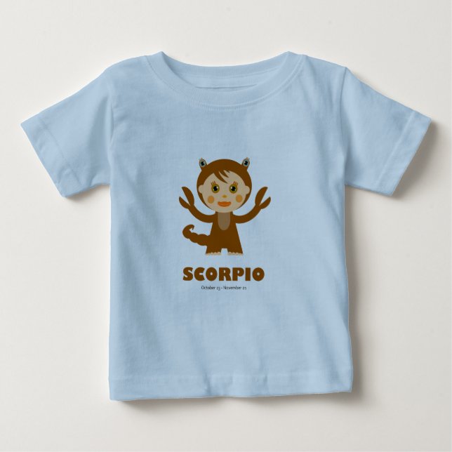 Camiseta De Bebé Escorpio Zodiac para niños (Anverso)