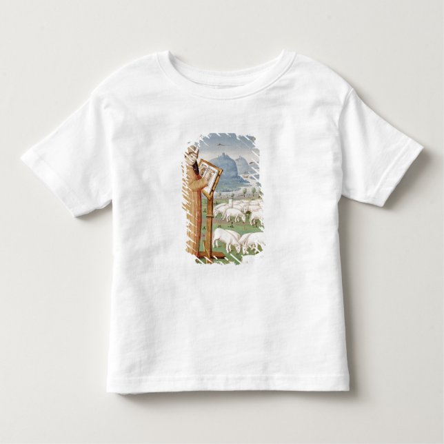 Camiseta De Bebé Escritura de Virgil en un campo de ovejas y de (Anverso)