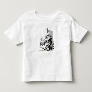 Camiseta De Bebé Escritura del Copyist sobre una hoja de la vitela