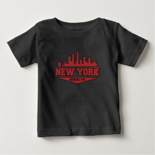 Camiseta De Bebé Escritura del estilo del bloque de Brooklyn Nueva