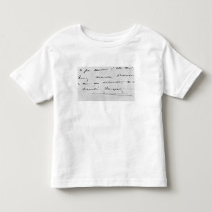 Camiseta De Bebé Escritura y firma