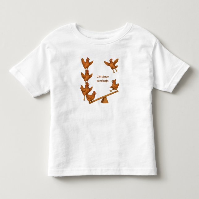 Camiseta De Bebé escuadrón de acrobacias de pollitos alegres (Anverso)