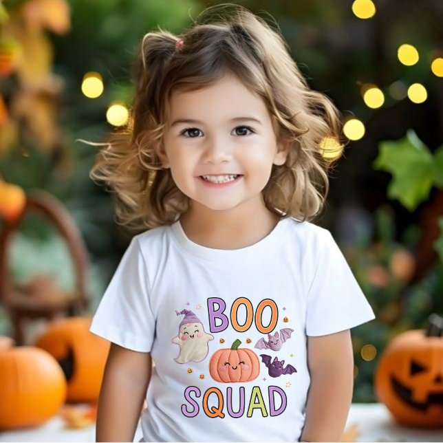 Camiseta De Bebé Escuadrón de Boo: Amigos de Halloween (Subido por el creador)