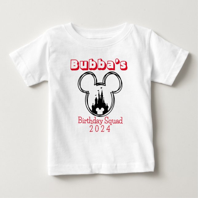 Camiseta De Bebé Escuadrón de cumpleaños (Anverso)