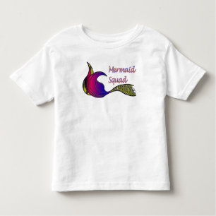 Camiseta De Bebé Escuadrón de sirenas en colores vivos