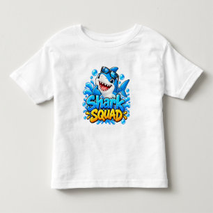 Camiseta De Bebé Escuadrón de Tiburones (Niño)