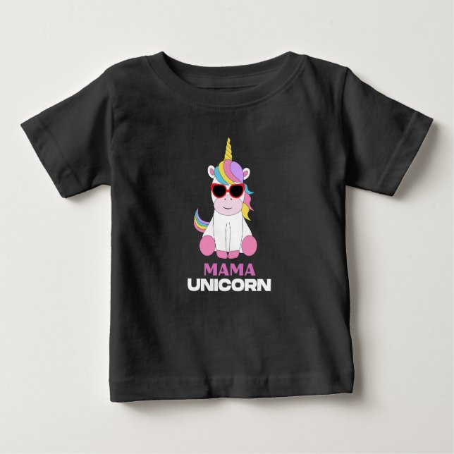Camiseta De Bebé Escuadrón mágico Mama Unicorn (Anverso)