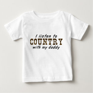 Camiseta De Bebé Escucho el PAÍS con mi papá