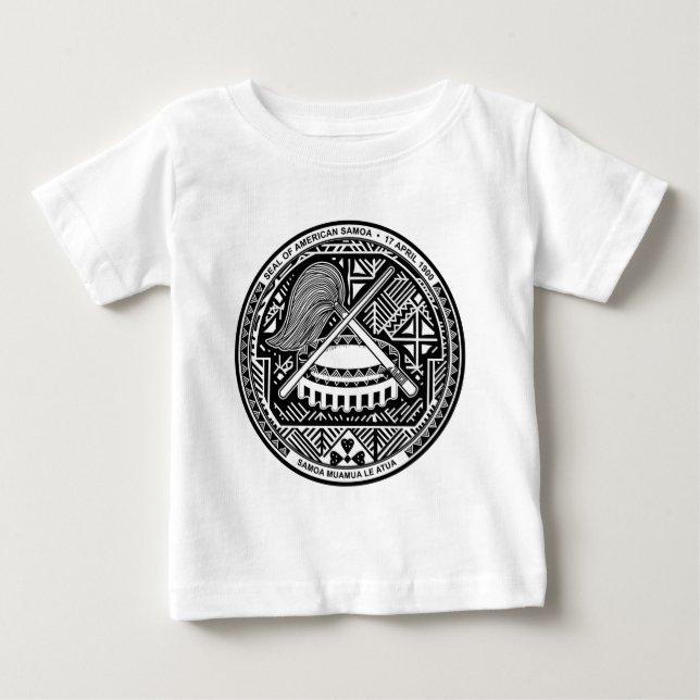 Camiseta De Bebé Escudo de armas de American Samoa (Anverso)
