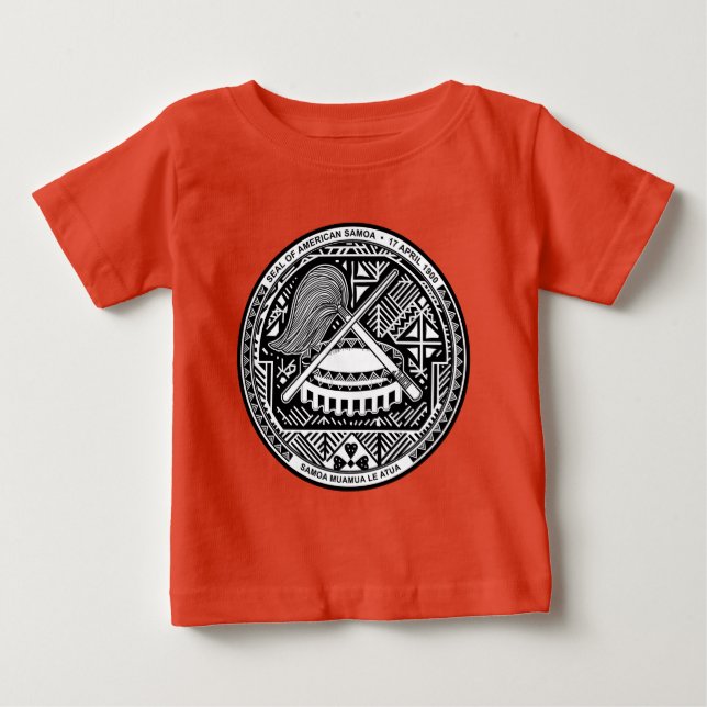 Camiseta De Bebé Escudo de armas de American Samoa (Anverso)