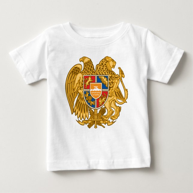 Camiseta De Bebé Escudo de armas de Armenia - emblema armenio (Anverso)
