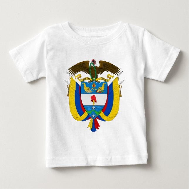 Camiseta De Bebé Escudo de armas de Colombia (Anverso)