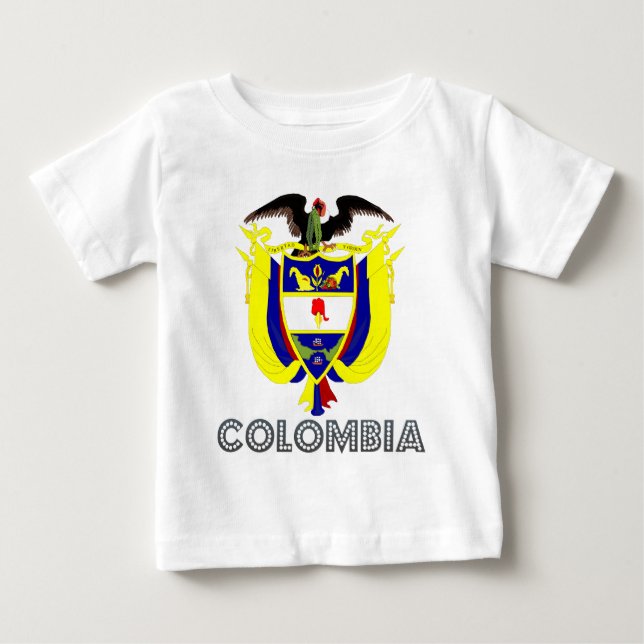 Camiseta De Bebé Escudo de armas de Colombia (Anverso)