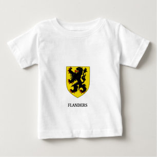 Camiseta De Bebé Escudo de Armas de Flandes León Heráldico