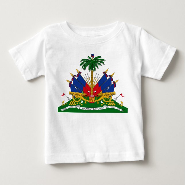 Camiseta De Bebé Escudo de armas de Haití (Haití) (Anverso)