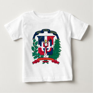 Camiseta De Bebé Escudo de armas de la República Dominicana