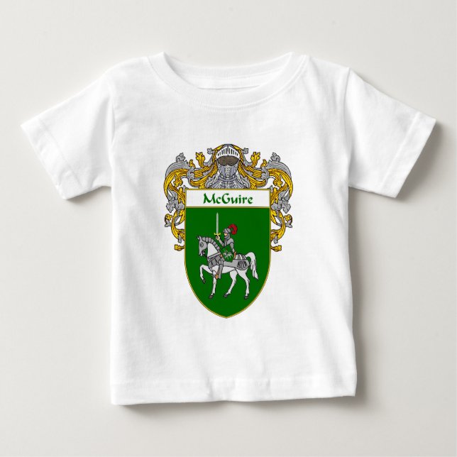 Camiseta De Bebé Escudo de armas de McGuire (cubierto) (Anverso)
