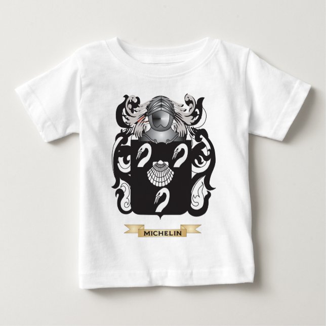 Camiseta De Bebé Escudo de armas de Michelin (escudo familiar) (Anverso)
