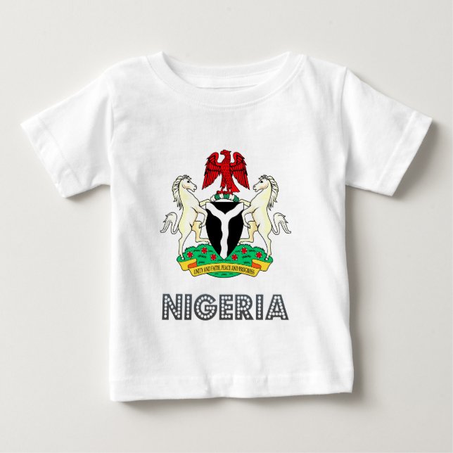 Camiseta De Bebé Escudo de armas de Nigeria (Anverso)