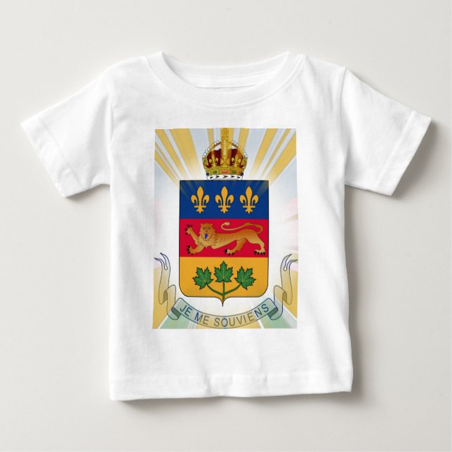 Camiseta De Bebé Escudo de armas de Quebec (Anverso)