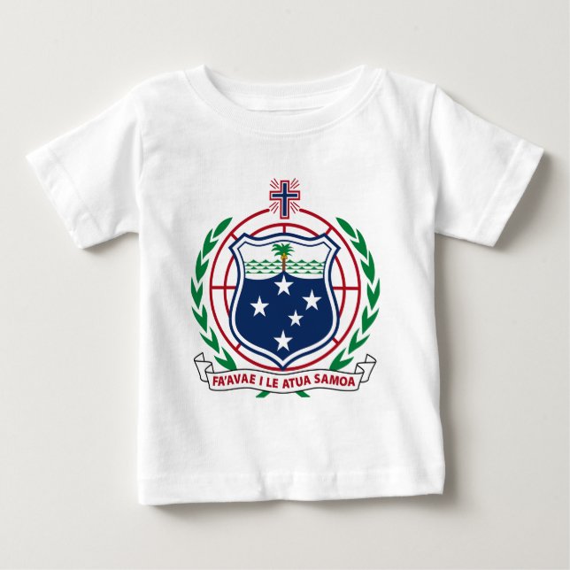 Camiseta De Bebé Escudo de armas de Samoa (Anverso)