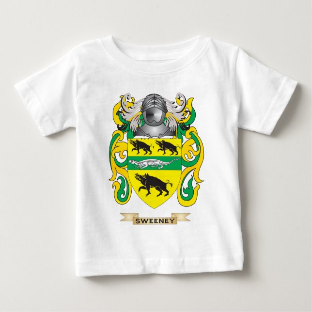 Camiseta De Bebé Escudo de armas de Sweeney (escudo de la familia) (Anverso)