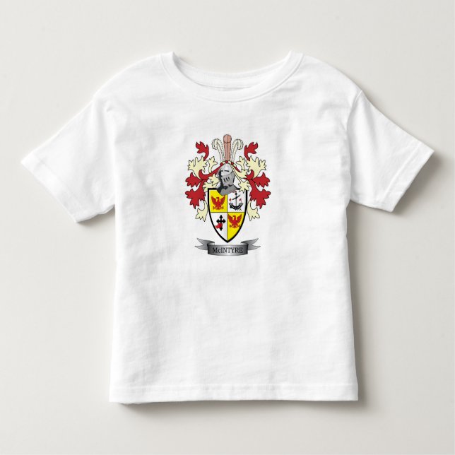 Camiseta De Bebé Escudo de armas del escudo de la familia de (Anverso)
