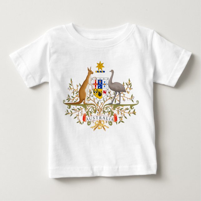 Camiseta De Bebé Escudo de Australia (Anverso)