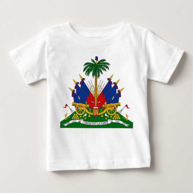Camiseta De Bebé Escudo de Haití (Haití) (Anverso)