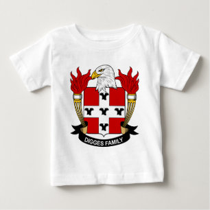 Camiseta De Bebé Escudo de la familia de Digges