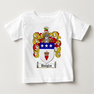 CAMISETA DE BEBÉ ESCUDO DE LA FAMILIA DE DOUGLAS - ESCUDO DE ARMAS