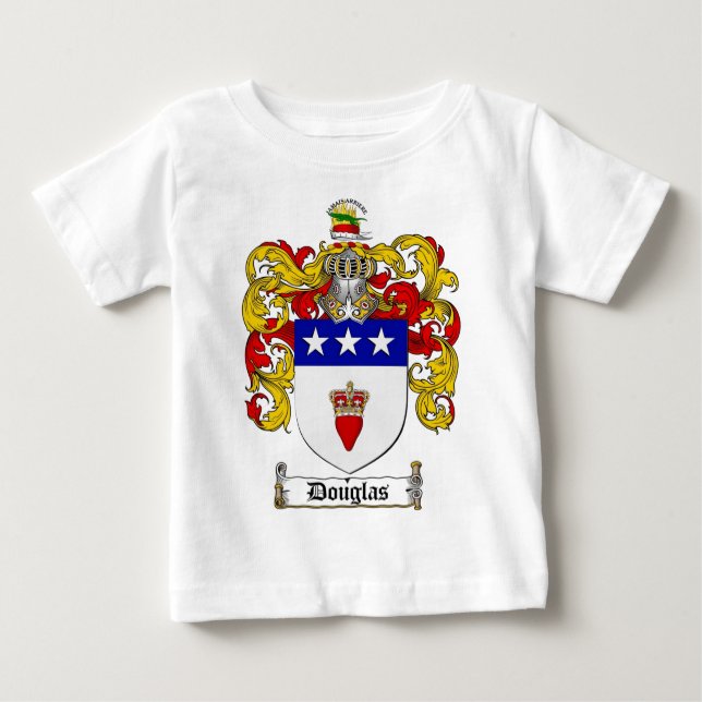 CAMISETA DE BEBÉ ESCUDO DE LA FAMILIA DE DOUGLAS - ESCUDO DE ARMAS (Anverso)