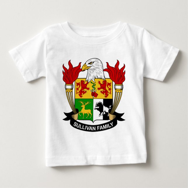 Camiseta De Bebé Escudo de la familia de Sullivan (Anverso)