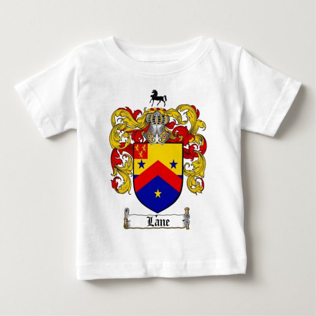 CAMISETA DE BEBÉ ESCUDO DE LA FAMILIA DEL CARRIL - ESCUDO DE ARMAS (Anverso)