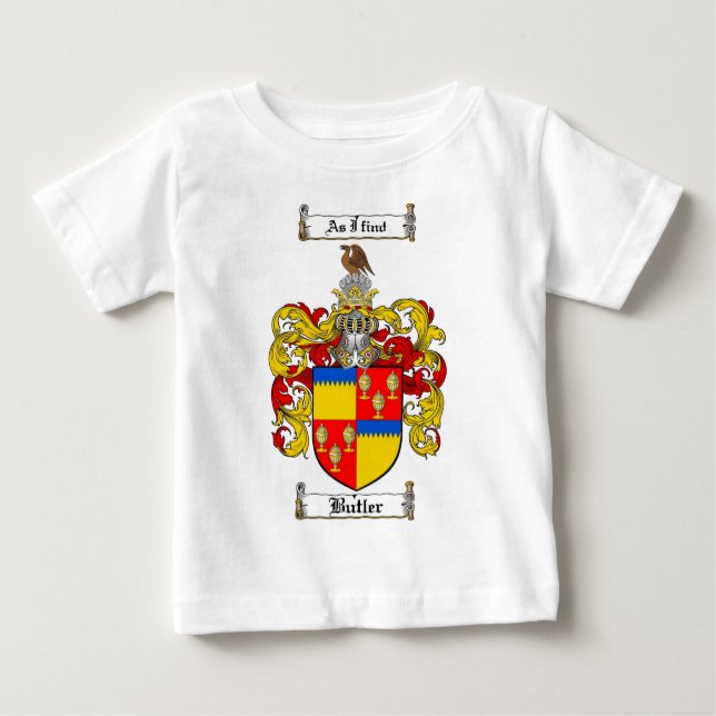 CAMISETA DE BEBÉ ESCUDO DE LA FAMILIA DEL MAYORDOMO - ESCUDO DE (Anverso)