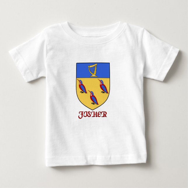 Camiseta De Bebé Escudo de la familia Fisher (Anverso)