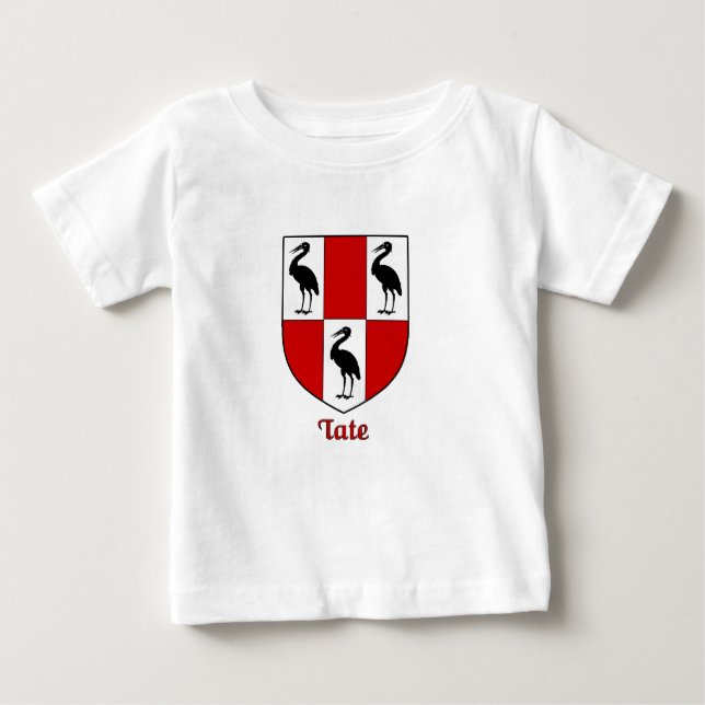 Camiseta De Bebé Escudo de la familia Tate (Anverso)